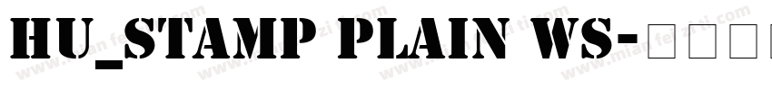 Hu_Stamp Plain WS字体转换
